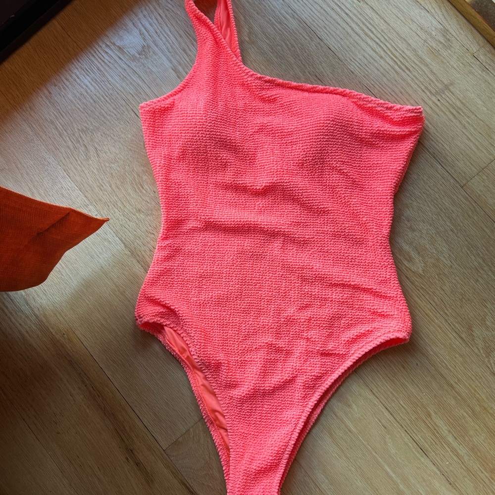 Milly Textured Coral Swimsuit